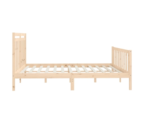 Estructura de cama sin colchón madera maciza de pino 180x200 cm