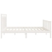 Estructura de cama madera maciza blanco Super King 180x200 cm