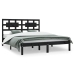 vidaXL Estructura de cama de madera maciza de pino negra 160x200 cm