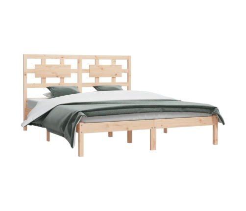 vidaXL Estructura de cama de madera maciza de pino 200x200 cm