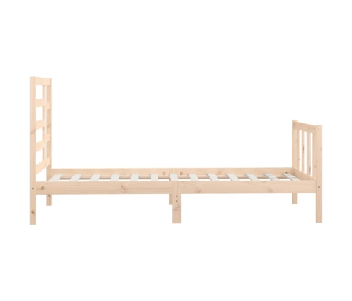 Estructura de cama sin colchón madera maciza de pino 90x200 cm