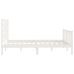 Estructura de cama sin colchón madera de pino blanca 140x200 cm