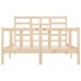 Estructura de cama madera maciza 150x200 cm