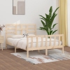 Estructura de cama madera maciza 150x200 cm