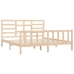 Estructura de cama madera maciza 180x200 cm