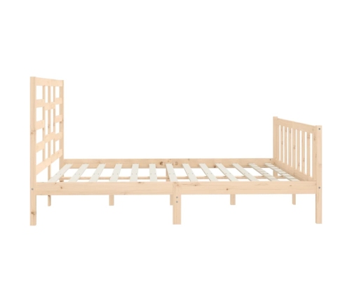 Estructura de cama madera maciza 180x200 cm