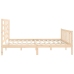 Estructura de cama madera maciza 180x200 cm