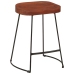 Taburetes de bar Gavin 2 uds madera mango maciza 45x38x53 cm