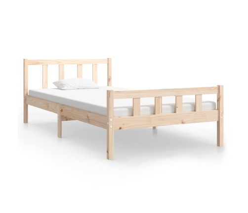 Estructura de cama sin colchón madera maciza 100x200 cm