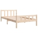 Estructura de cama sin colchón madera maciza 100x200 cm