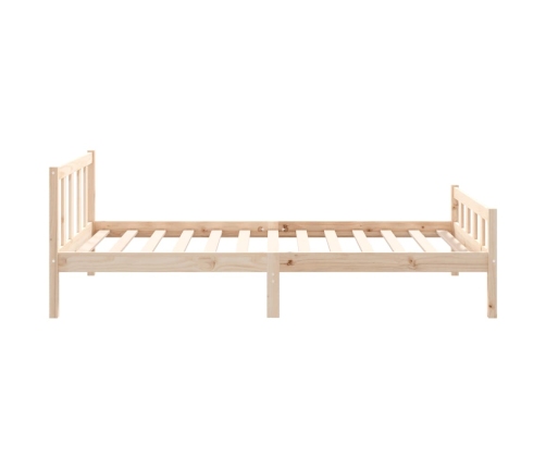 Estructura de cama sin colchón madera maciza 100x200 cm