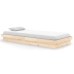 Estructura de cama de madera maciza 90x200 cm