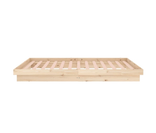 Estructura de cama de madera maciza 90x200 cm