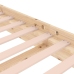 Estructura de cama de madera maciza 90x200 cm