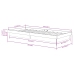 Estructura de cama de madera maciza 90x200 cm