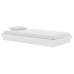 Estructura de cama sin colchón madera maciza blanco 100x200 cm