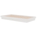 Estructura de cama sin colchón madera maciza blanco 100x200 cm