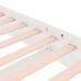 Estructura de cama sin colchón madera maciza blanco 100x200 cm