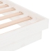 Estructura de cama sin colchón madera maciza blanco 100x200 cm