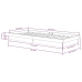 Estructura de cama sin colchón madera maciza blanco 100x200 cm