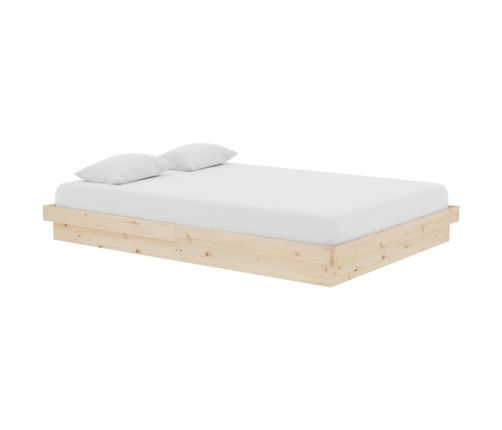 Estructura de cama madera maciza 140x200 cm