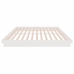 Estructura de cama sin colchón madera maciza blanco 200x200 cm