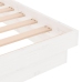 Estructura de cama sin colchón madera maciza blanco 200x200 cm