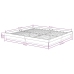Estructura de cama sin colchón madera maciza blanco 200x200 cm