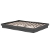 Estructura de cama sin colchón madera maciza gris 140x190 cm