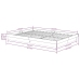 Estructura de cama sin colchón madera maciza gris 140x190 cm