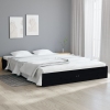 vidaXL Estructura de cama madera maciza negro 120x200 cm