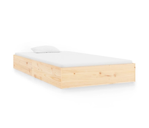 Estructura de cama sin colchón madera maciza 100x200 cm