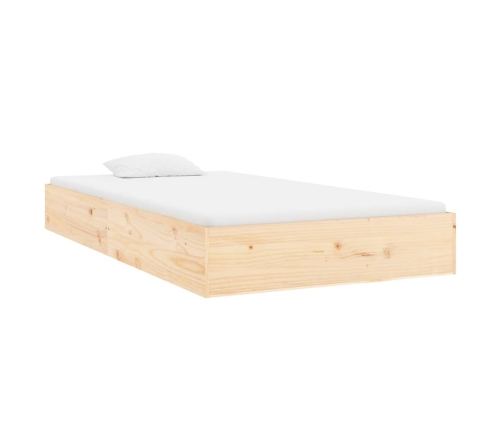 Estructura de cama sin colchón madera maciza 100x200 cm