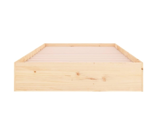 Estructura de cama sin colchón madera maciza 100x200 cm