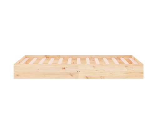 Estructura de cama sin colchón madera maciza 100x200 cm
