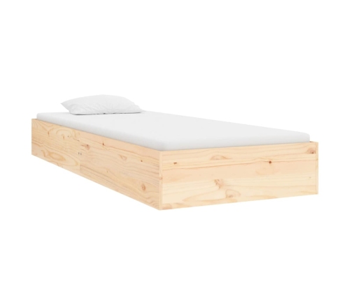 Estructura cama individual sin colchón madera maciza 90x190 cm