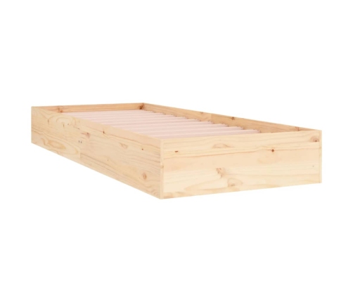 Estructura cama individual sin colchón madera maciza 90x190 cm