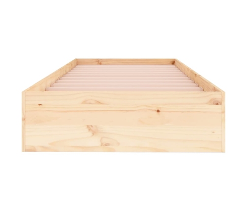 Estructura cama individual sin colchón madera maciza 90x190 cm