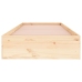 Estructura cama individual sin colchón madera maciza 90x190 cm