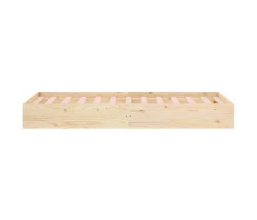 Estructura cama individual sin colchón madera maciza 90x190 cm