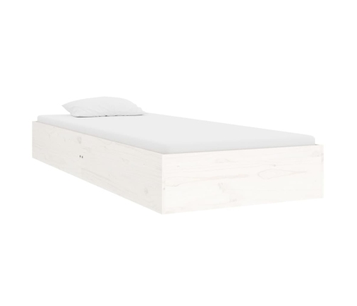 Estructura cama individual sin colchón madera blanco 90x190 cm