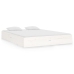Estructura de cama doble sin colchón madera blanco 135x190 cm