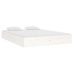 Estructura de cama doble sin colchón madera blanco 135x190 cm