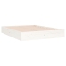 Estructura de cama doble sin colchón madera blanco 135x190 cm
