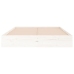 Estructura de cama doble sin colchón madera blanco 135x190 cm