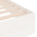 Estructura de cama doble sin colchón madera blanco 135x190 cm
