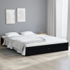 vidaXL Estructura de cama de madera maciza negro 140x190 cm