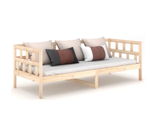 Sofá cama sin colchón madera maciza de pino 90x200 cm