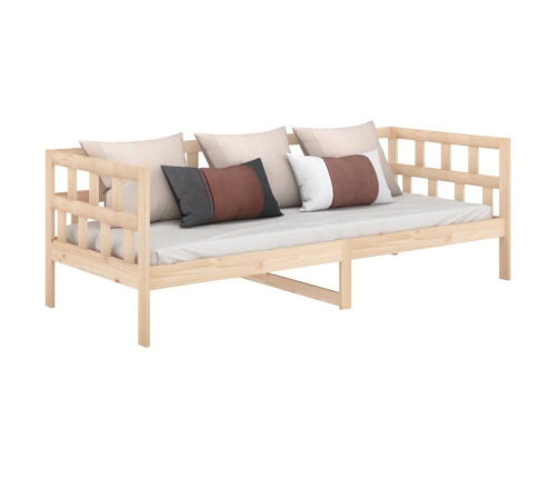 Sofá cama sin colchón madera maciza de pino 90x200 cm