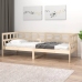 Sofá cama sin colchón madera maciza de pino 90x200 cm